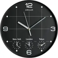 Unilux Wanduhr On Time 30,5cm Kunststoff schwarz