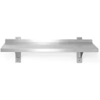 Hendi Wandablage einstellbar, einfach, mit 2 Halterungen, 1000x300x(H)600mm