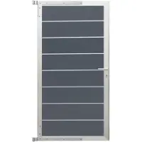 Elephant Zauntor Modular EVO 180 WPC steingrau 90x176cm, Leiste Silber inkl. Beschlag 8712981507738