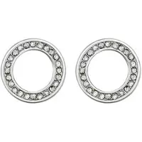 Everneed Ohrringe Crystal-Silber weisser Stein