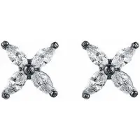Everneed Cassie - Kleine Kristallohrringe - Oxidiert (U)