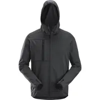 Snickers AllroundWork Fleece Kapuzenjacke mit Reißverschluss - Stahlgrau 103 2XL