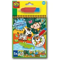 SES Creative - Safari Malbuch - Farbe mit Wasser - - One Size - Malbücher