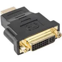 Lanberg AD-0014-BK, HDMI, DVI-D (F) (24 + 5), Schwarz