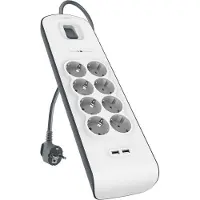 Belkin BSV804VF2M, 900 J, 8 AC-Ausgänge, Weiß, 2 m