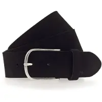 Mustang Gürtel aus Velourleder in Schwarz-85