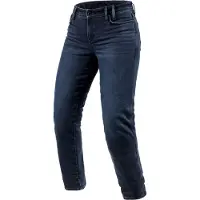 REV'IT! REV’IT! Violet Damen BF Dunkelblau Schwarz Used Motorrad Jeans Größe W31/L32