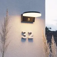 HOFTRONIC™ LED Wandleuchte mit Sensor 15W 1500lm 3000K Schwarz