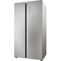 Haier Side-by-Side "HSW79F18ANMM", Energieeffizienz: A, silber (edelstahl), B:90,5cm H:177,5cm T:72,6cm, Kühlschränke, XXL-Kapazität: Über 600 Liter Fassungsvermögen, Side-by-Side