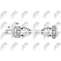 NTY NPW-BM-199 Antriebswelle Hinten Links für BMW 3 Limousine (E46) 3 Touring (E46) 3 Coupe (E46) 3 Cabrio (E46) 3 Limousine (E36) 3 Coupe (E36)