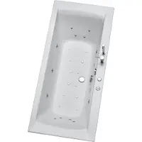 OTTOFOND Whirlpool Wistula 80 x 170 cm weiß glänzend 70033