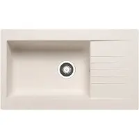 Pyramis Spüle SIROKO (86x50) BEIGE aus Fibertek / SMC-Spüle / Fiberglasspüle / Ausschnitt 836 x 476 mm