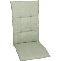 GO-DE Textil, Sesselauflage Hochlehner, Einzelset, Farbe: hellgrün, Maße ca.: 118 cm x 48 cm x 5 cm, Rückenhöhe: 70