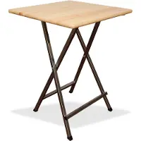 Natura Stehtisch 80x80x110 - natur, Tischplatte aus Kiefer