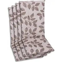 GO-DE Textil, Sesselauflage Hochlehner, 4er Set, Farbe: braun-beige, Maße ca.: 118 cm x 48 cm x 5 cm, Rückenhöhe: 70