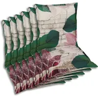 GO-DE Textil, Sesselauflage Niederlehner, 6er Set, Farbe: grün, Maße ca.: 100 cm x 50 cm x 7 cm, Rückenhöhe: 52