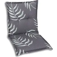 GO-DE Textil, Sesselauflage Niederlehner, Einzelset, Farbe: anthrazit, Maße ca.: 100 cm x 50 cm x 7 cm, Rückenhöhe: 52