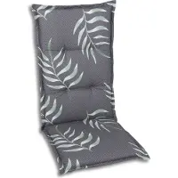 GO-DE Textil, Sesselauflage Hochlehner, Einzelset, Farbe: anthrazit, Maße ca.: 120 cm x 50 cm x 7 cm, Rückenhöhe: 72
