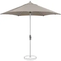 Glatz Suncomfort by , Sonnenschirm / Mittelstockschirm "Shell Turn 300", light taupe, Ø 300 cm