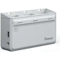 Potensic 3-Schacht-Schnellladegerät für Atom 4K 60W More Power, Kit mit Netzteil und 2x Akkus