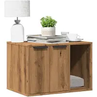 vidaXL Katzenklo Artisan-Eiche 60x40x40 cm Holzwerkstoff
