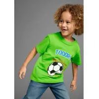 Kidsworld T-Shirt "Fußball-Print: TOOOR" Kurzarm, Basic-Passform, mit Statements/Sprüchen