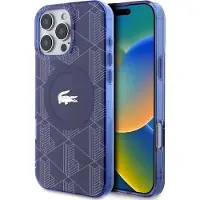 Lacoste LCHMP16XUBSV iPhone 16 Pro Max 6.9" granatowy/navy hardcase IML Blend Monogram MagSafe