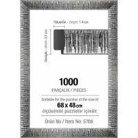 Art puzzle Puzzlerahmen 68x48cm silber (5708)