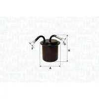 MAGNETI MARELLI Kraftstofffilter 153071762555