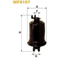 WIX FILTERS Kraftstofffilter WF8107 für SUZUKI Vitara SUV (ET, TA, TD) Leitungsfilter