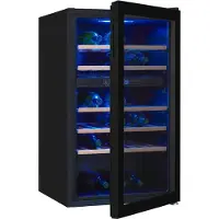 Exquisit Weinkühlschrank 2 Zonen, 45 Flaschen, 119 Liter, Umluftventilator, 5 Holzablagen, Digitale Temperaturanzeige, WS2-45-GTE-160G schwarz