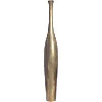 FineBuy Vase Aluminium Gold Blumenvase XXL Bodenvase Wohndeko Gross Alu Modern