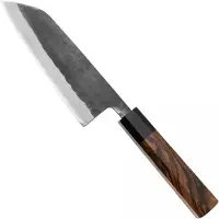 Munetoshi Black Hammer-Tone Small Santoku, kleines Santoku 13,5 cm