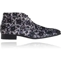 Lureaux Mystic Silver Blossom High - - Schöne bunte Schuhe - Einzigartiger Druck - Herren