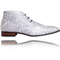 Lureaux Blue Horizon Flower High - - Schöne bunte Schuhe - Einzigartiger Druck - Herren
