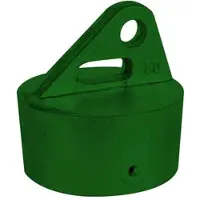 GAH Alberts Alberts Strebenkappe, Alu, Grün RAL6005, für Ø 60