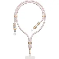 Dudao L20Max 4-In-1 Kabel / Lanyard Usb-A / Usb-C / Lightning Pd Qc 65W 1,5M - Rosa