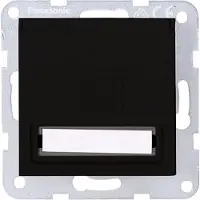 Panasonic Plus 55 Steckdose Klappdeck. beschr. matt schwarz