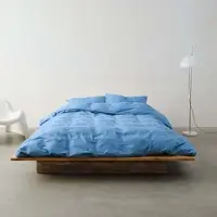 Marc O'Polo Bettwäsche Senja Space Blue Bio-Baumwolle Renforce-155 x 220 cm