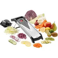 Bartscher Mandoline für präzises Schneiden von Gemüse und Obst, Serie 50, mit Restehalter
