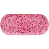 Pip studio Tortenplatte Rechteckig Jolie Flowers Pink 33,3 x 15,5 cm (Set von 6)