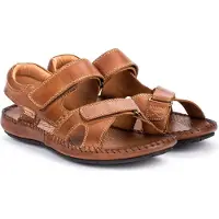 Pikolinos für Herren. 06J-5818 Ledersandalen Tarifa braun (41), Klettverschluss, Lässig