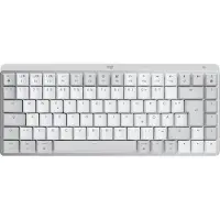 Logitech MX Mechanical Mini for Mac, Kabellos, RF Wireless + Bluetooth, Mechanischer Switch, QWERTZ, LED, Grau