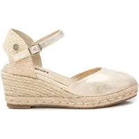 Refresh für Damen. 17285901-ORO Espadrilles 172859 gold (41), 5 bis 8 cm, Schnalle, Lässig