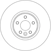 TRW Bremsscheibe SINGLE DF6724S, 1 Stück