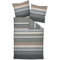 Janine Design Feinbiber Bettwäsche-Garnitur DAVOS 65140 Farbe opalgrau-08 Größe 135x200 + 80x80cm