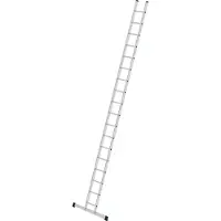 MUNK Günzburger Steigtechnik Sprossen-Anlegeleiter 0,35 m breit mit Standard-Traverse 18 Sprossen - 011418