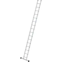 MUNK Günzburger Steigtechnik Sprossen-Anlegeleiter 0,35 m breit mit Standard-Traverse 16 Sprossen - 011416