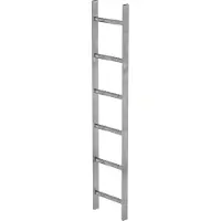 MUNK Günzburger Steigtechnik MUNK Schachtleiter Stahl verzinkt 300mm breit 6 Sprossen 1,68m lang