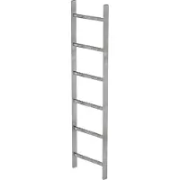 MUNK Günzburger Steigtechnik MUNK Schachtleiter Stahl verzinkt 400mm breit 6 Sprossen 1,68m lang